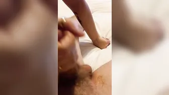 Hand job big powerful cum load hadnt meeting her for three weeks