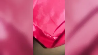 peed into her mini g-string a gigantic peeing and soak all her foot with peeing