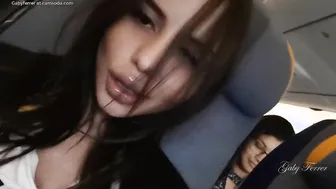 sexy Hispanic plays with Vagina and Huge Jugs inside Outdoor