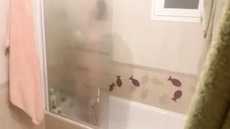 CONCEALED CAMERA sluts is Surprised into the Shower
