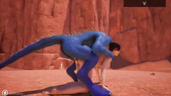 Wild Life Blue Lizard Scaly Porn (Jenny and Corbac)