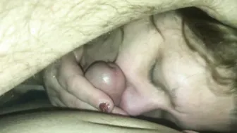 Another woman slips me into her babe g-string underwear