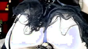 A sub into a chastity belt and Gf to excite