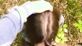 Meeting a stranger inside the woods and quickly plowed her into the bushes