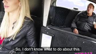 Female Fake Taxi Steamy cab pounded as soak cunt licked for free taxi trip