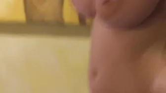 Hispanic masseuse massages babes huge hooters