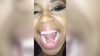 Ebony whore Swallows my nut