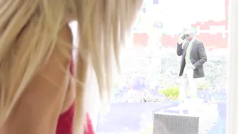 Perverted gigantic booty blonde teenie Nova Cane rode filthy stepdads big ebony cock