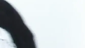 Dark Hair Teenagers with natural titted picked up at from a big black dick