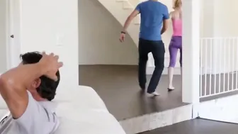 Thin Blonde cougar Stepmom Sneaks Around With Stepson - Kennedy Kressler Brad Knight Tommy Gunn