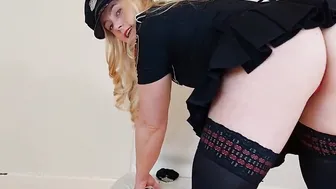 Beauty police woman dress up