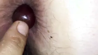 Stuffing Her Butt Full Of Fruit Opening Her Tight Pink Asshole As It Drink Each 1