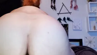 Babe ginger bbw riding husband he finished doggy style