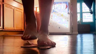 Food Stomp Custom Bread Barefoot High Heel Wedge Female Domination Fan Order