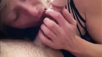 Cougar(52)sucks neighbours(30)penis after drinking(REAL)