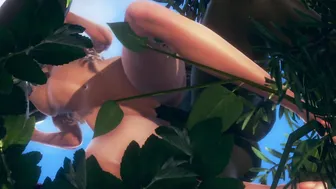 Trios porn video – Elve is pounded into her snatch and anus by 2 orcs