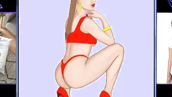 Fan Art of top actress Lana Rhoades (the frame is taken from the sex tape BLACKED)
