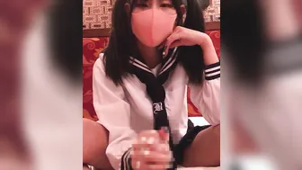 言葉責めが好きな制服女子に罵られながら寸止め手コキ Part4