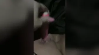 Risky masturbation Squirting all over dads vehicle while he’s inside the store