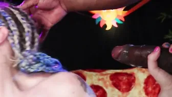 Cucking porn video – Leya Falcon feeds her bbc Anal cummed to her chicken