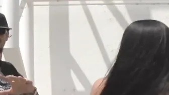 Lesbo vibrator sex with big titted dark haired girls