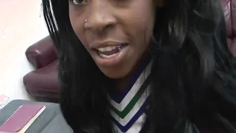 College chick Bree Simone bites her doctors penis