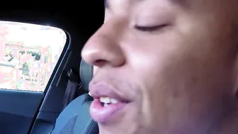 OUTDOORS POUNDED by african man into his vehicle - SEXYBUURVROUW.com