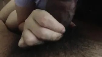 Suck it until it cracks into your mouth and clean it.