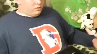 Preggo spex bimbo blows college penis