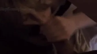 Stepdad spies on step-daughter masturbating then walks inside the room and offer her dick for a very incredible sexy oral sex