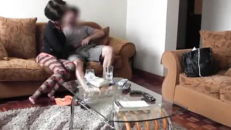 Retro afro goddess raw doggy style screwed on mature timey couch