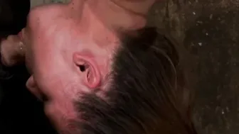 Hogtied into back arch sub whipped