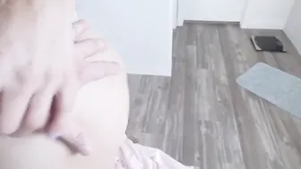 Blonde gigantic boobs cougar stepmom sent a goddess pictures to her stepson and getting pounded rough into the toilet point of view