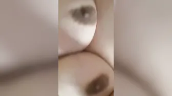 Crazy talk with huge saggy boobies