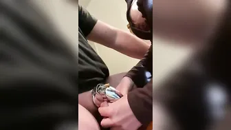 Posing his Blue nuts after four days inside no nut November