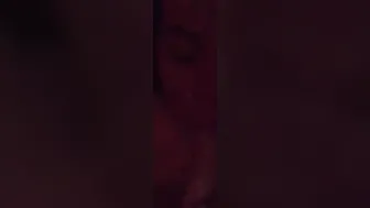 Blowing on a sex toy for my man at work