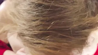 pov SHARP Red FINGER-NAIL HAND JOB TITFUCK  HEAD with Giant CUM-WAD Spit by Gf Thursday