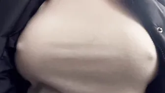 White Shirt porn video – Boobwalk: White Shirt and Coat inside Fall - Short Bonus