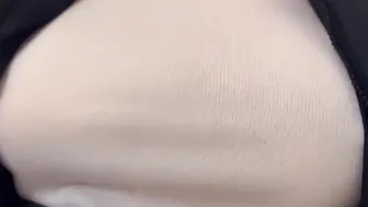 Boobwalk: White Shirt and Coat inside Fall - Short Bonus