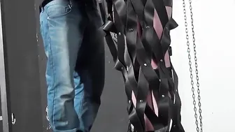 Carly Rae Summers wrapped inside a bag