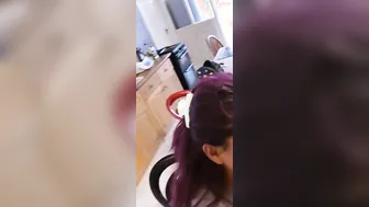 Funny Morning Group Sex into Kitchen