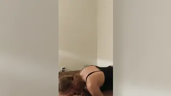 Blindfolded oral sex from Hot Redheaded MILF