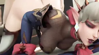【MMD R-18 yo SEX DANCE】HOT YUMMY BOOTY SWEET EXTREME SATISFACTION ROUGH SEX 激しいセックス [MMD]