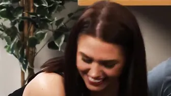 British CFNM femdoms wank their submissive subject into group