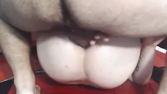 beauty Amateur Lovers does Anal Missionary inside the Sofa