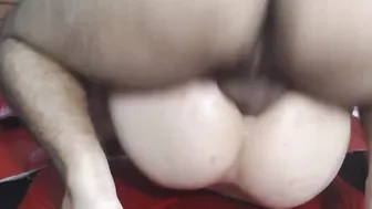 beauty Amateur Lovers does Anal Missionary inside the Sofa