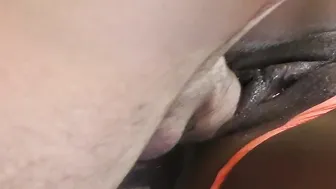 black skank into panty takes gigantic white dick and cummed