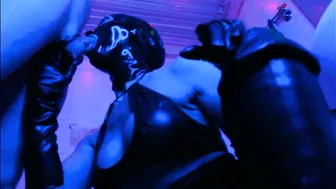Eva Deep Rough Blown Long Cock Pvc Mask Bdsm Gloves Hooters Bae