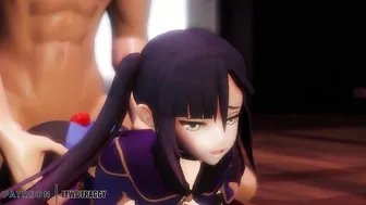 Genshin Impact - Monas Xmas Gift [UNCENSORED ANIME 4K R-teen MMD]