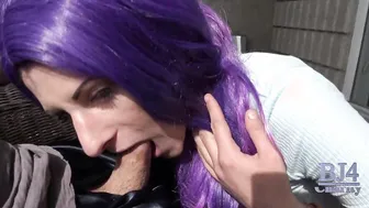 Goddess Blows my Cock Outdoors. Lots of Ball Looking. barely legal Year mature